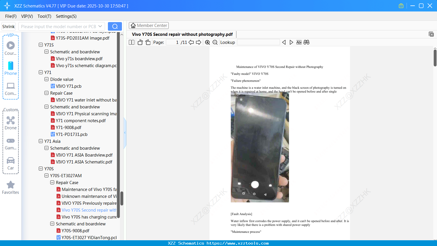Vivo Y70S Second Repair Without Photography